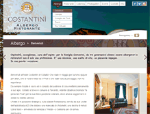 Tablet Screenshot of albergocostantini.com